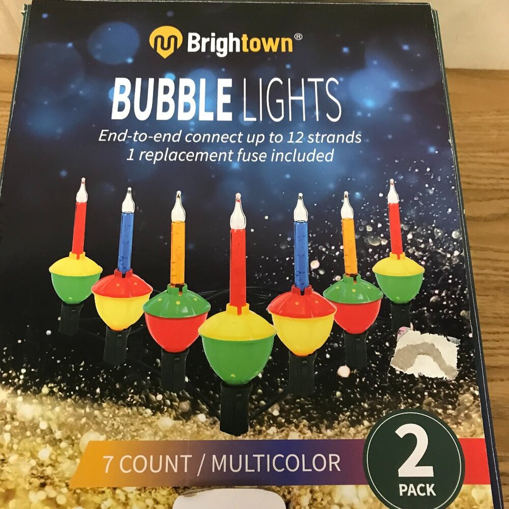 Multicolor Holiday Bubble Lights Replacement Bulbs 14 Multicolor
